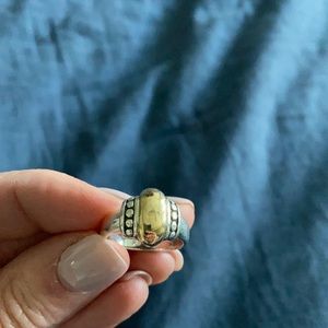 Gold and silver James Avery ring